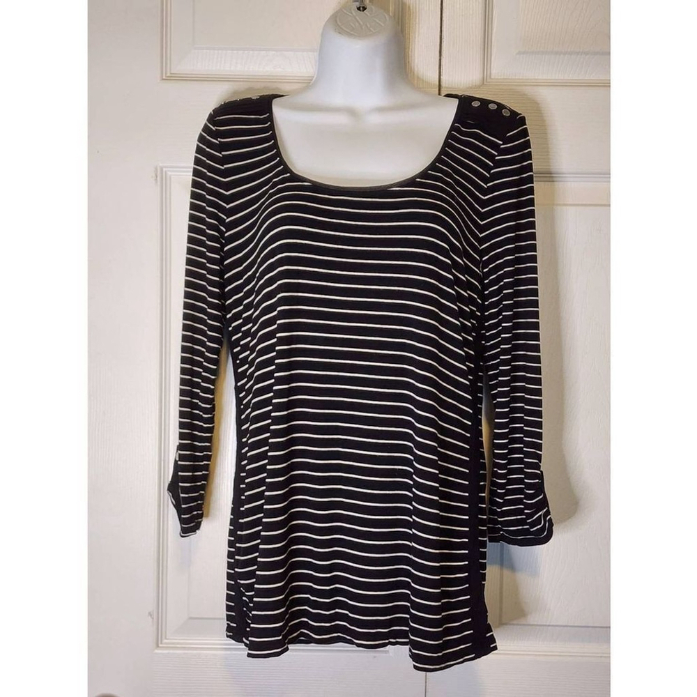 White House Black Market Striped Shirt
